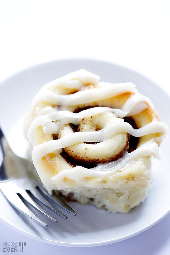 1-hour cinnamon rolls (with cream cheese icing)