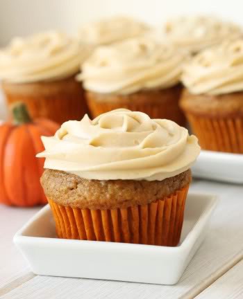 100% whole grain pumpkin cupcakes
