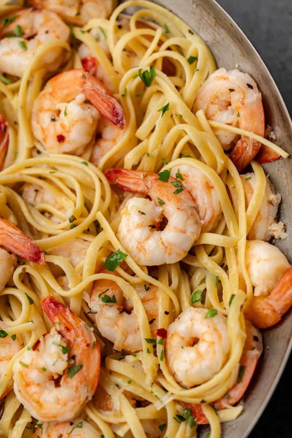 15-minute shrimp scampi