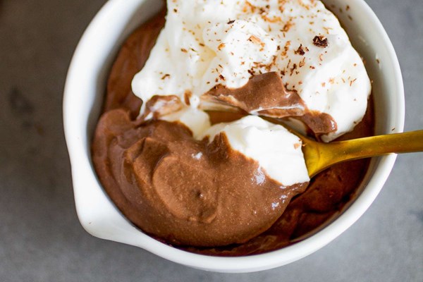 2-ingredient chocolate pudding 