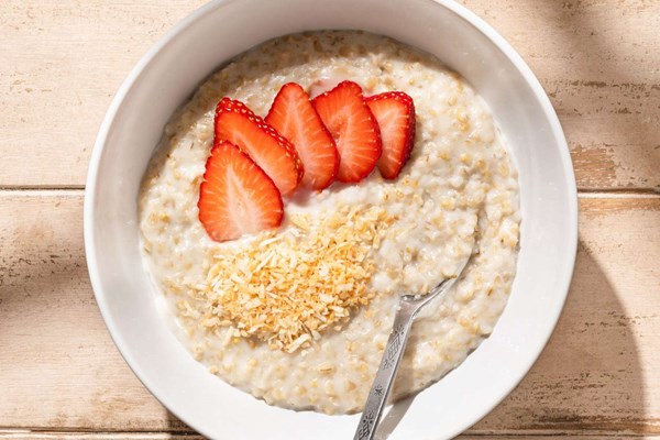 2-ingredient coconut oatmeal