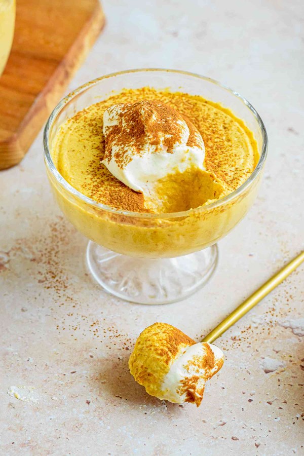 2-ingredient pumpkin mousse