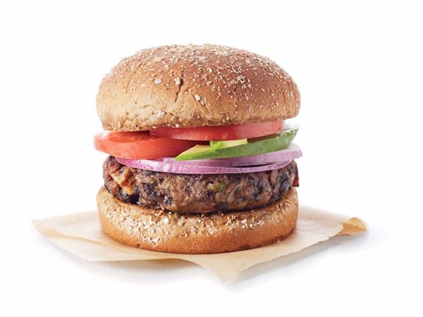 20-minute black bean burgers