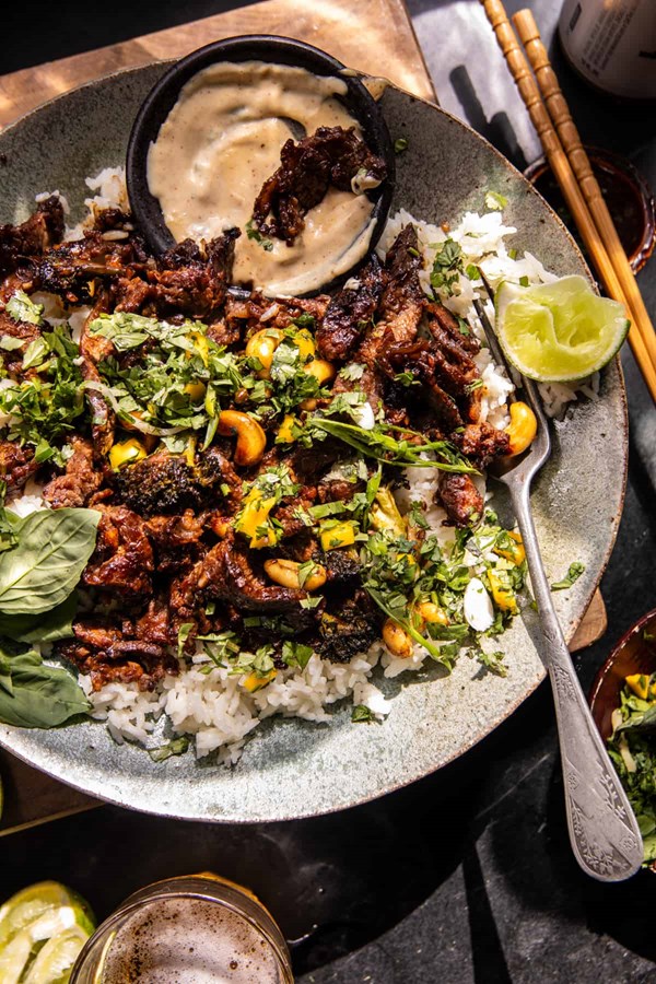 20 minute ginger cashew beef
