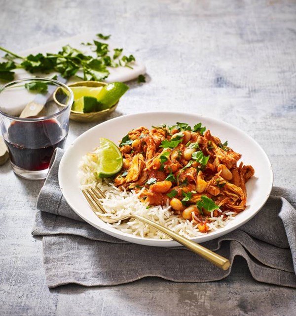 20-minute 'pulled' turkey chilli