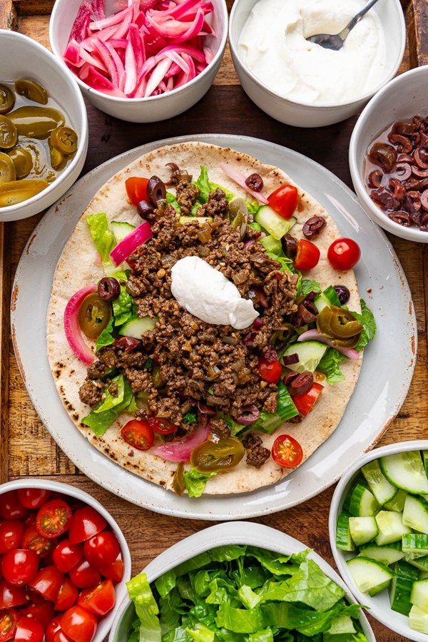 20 minute skillet beef shawarma