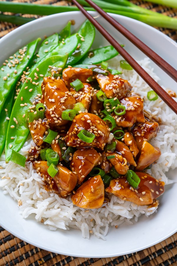 20 minute skinny sesame chicken