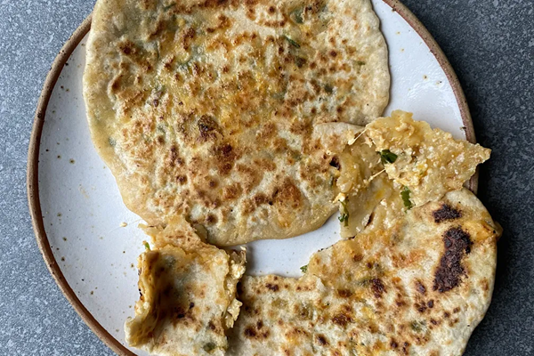 3 cheese parathas