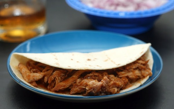 3 chile pork tacos