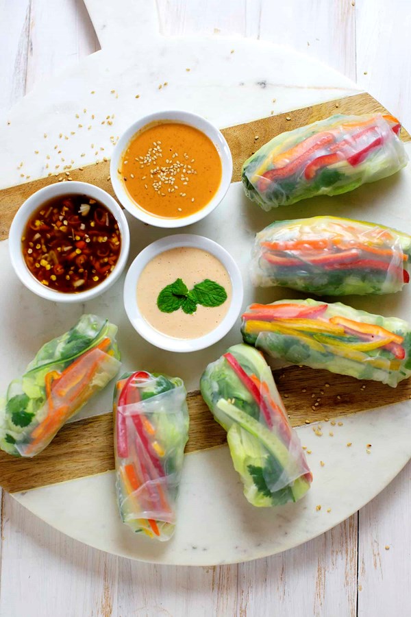 3 easy spring roll sauces