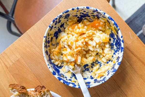 3-ingredient creamy egg salad