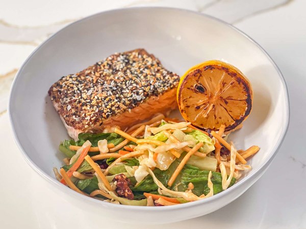 3-ingredient everything bagel salmon
