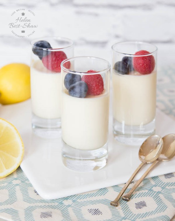 3 ingredient lemon pots (Lemon possets)