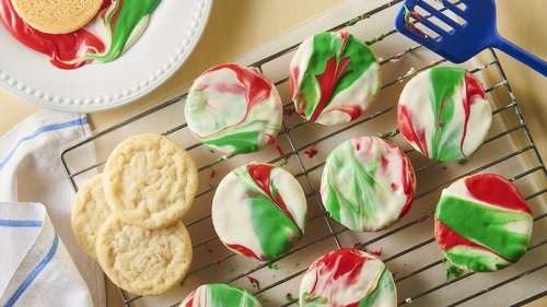 3-ingredient marbled cookies 