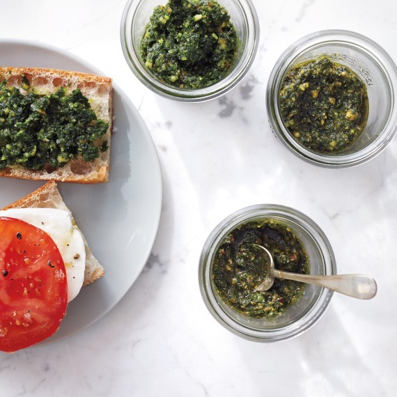 3 variations on pesto