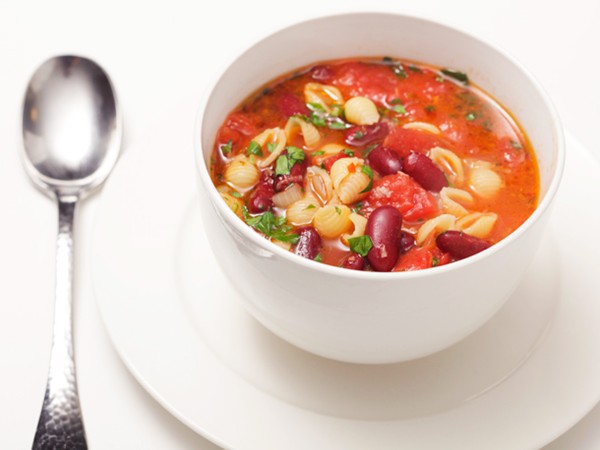 30-minute pasta and kidney bean soup (Pasta e fagioli)