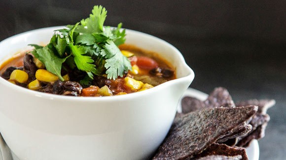 30-minute Southwest black bean soup