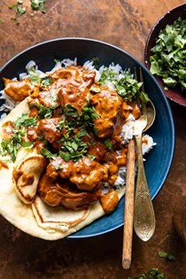 30 minute spicy coconut butter chicken