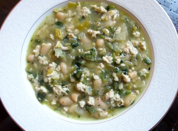 30-minute white bean turkey chili