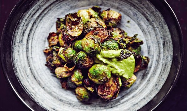 #369 Brussels sprouts with green sambal