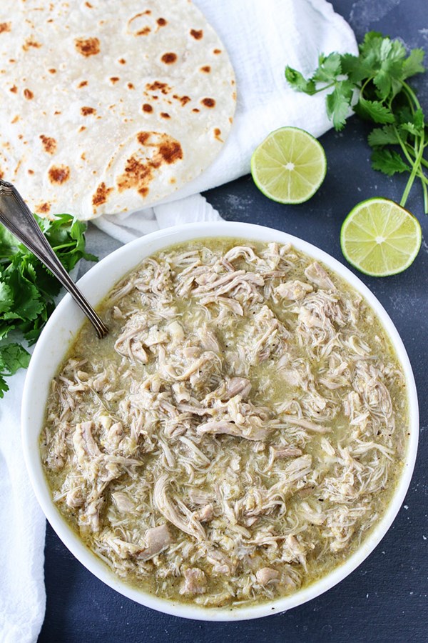 4-ingredient instant pot chicken chile verde