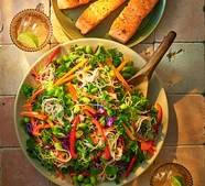 5-a-day noodle salad with citrus ginger dressing