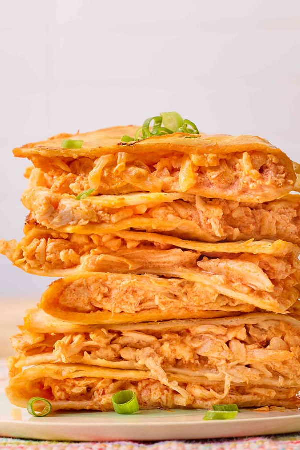 5-ingredient Buffalo chicken dip quesadillas 