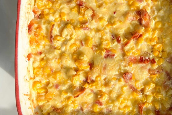 5-ingredient cheesy corn bake