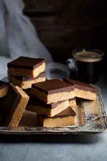 5 ingredient chocolate peanut butter bars