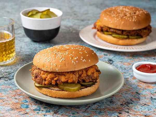 5-ingredient fried chicken sandwiches