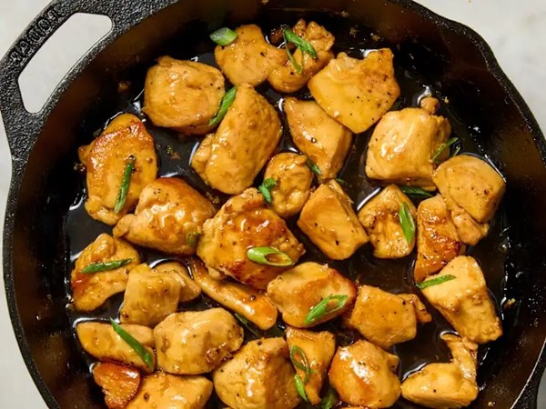 5-ingredient honey garlic chicken bites