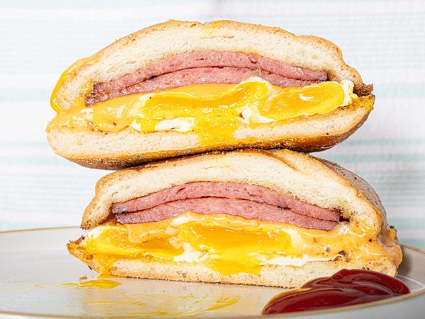5-ingredient pork roll (AKA Taylor ham) 