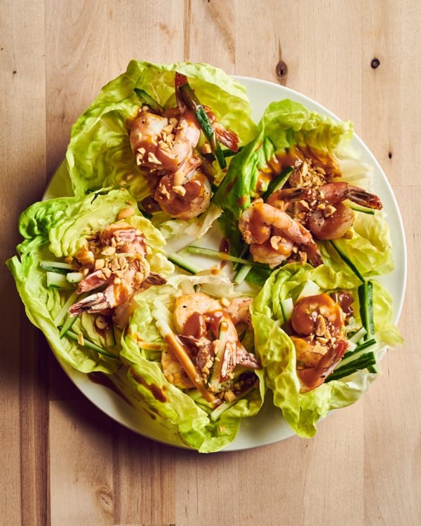 5-ingredient shrimp lettuce wraps