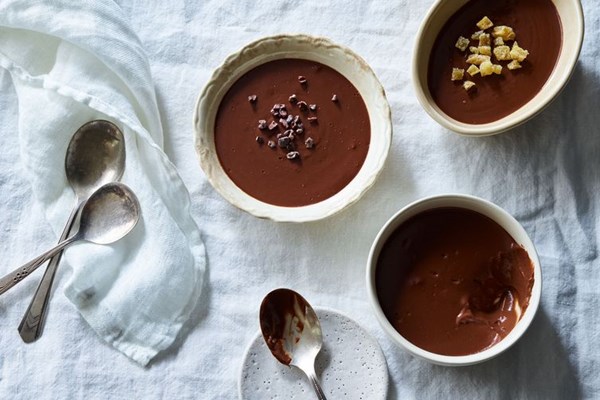 5-minute bittersweet chocolate pudding