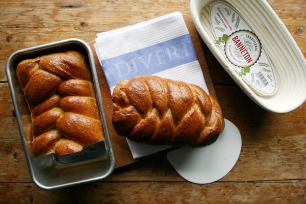 5 strand plaited wholemeal challah bread