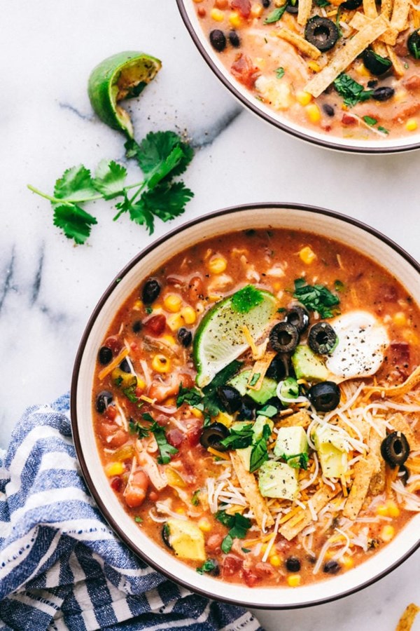8-can chicken taco soup