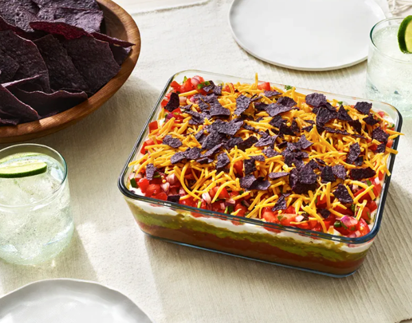8-layer cheesy bean dip