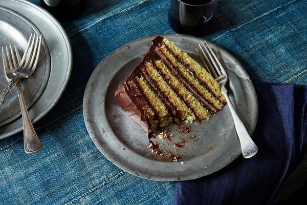 8-layer orange-scented Smith Island cake