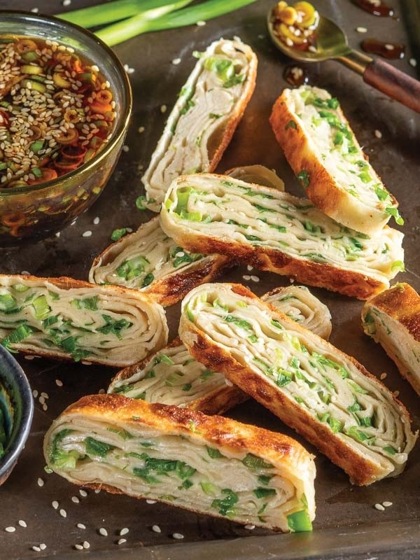 9-layer Chinese scallion pancakes