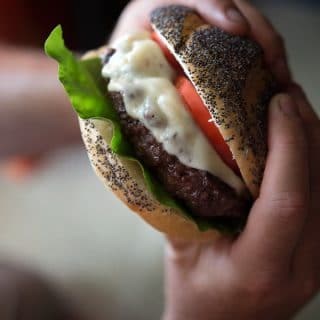 A basic venison burger