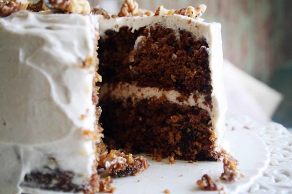 A birthday carrot cake