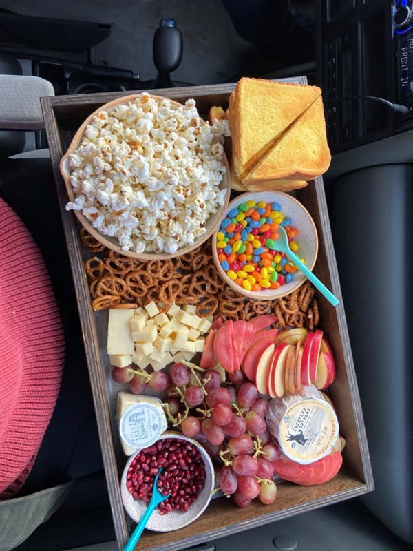 A Charlie Brown Thanksgiving snack board