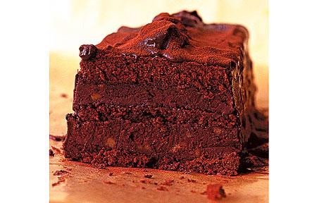 A chocolate and chestnut terrine