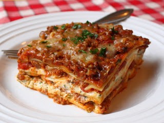 A Christmas lasagna