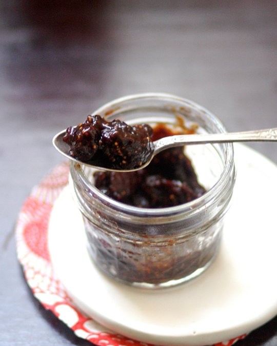 A dark and sticky fruit chutney