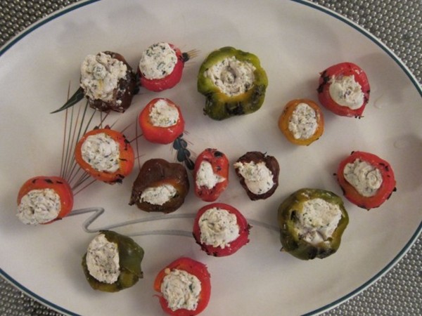 A fruity twist on goat cheese-stuffed vegetables