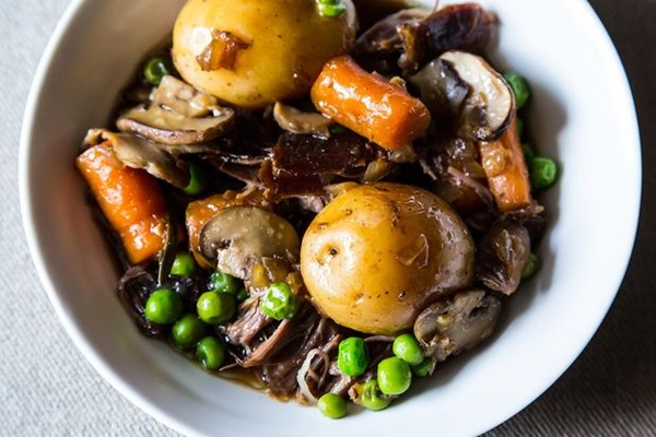 A lighter lamb stew