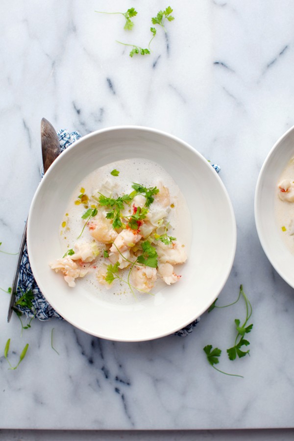 A lobster and fennel stew