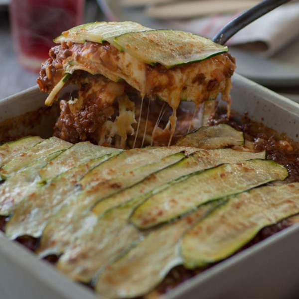 A lovely light (well, light-ish!) zucchini and ricotta 'lasagne'