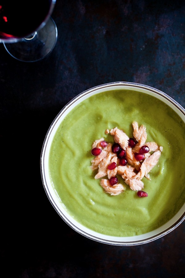 A mixed vegetables & greens soup 